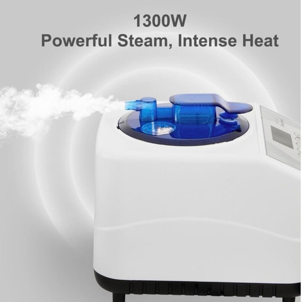 Portable Sauna Steamer Machine 1300W 1.8Qt Steam Generator w/ Remote 9 Levels